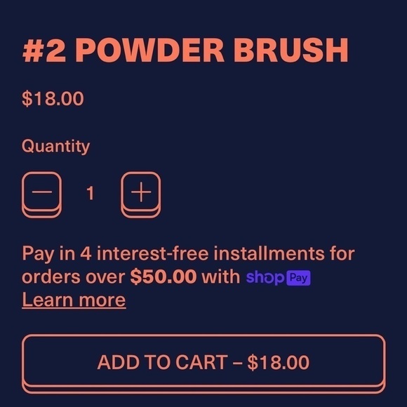 Love Craft Beauty Powder Brush #2 | NEW | Houndstooth Pattern - Picture 4 of 8